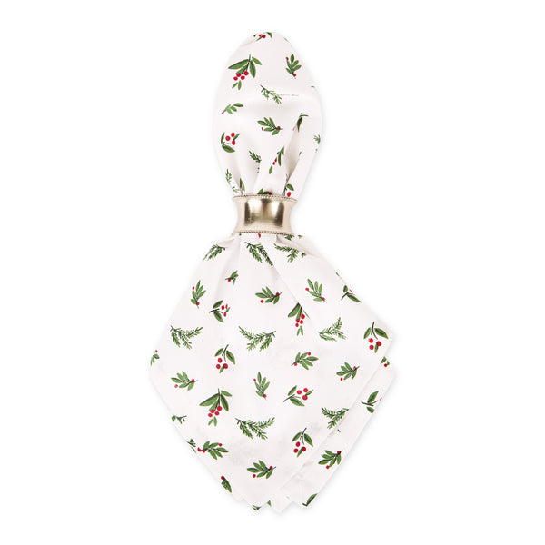 Holiday Berry Sprig Printed Napkin