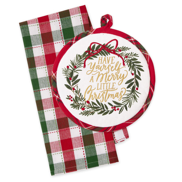 Merry Little Christmas Potholder Gift Set