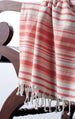 Red Gelato Stripe Fouta Towel/Throw - DII Design Imports