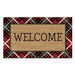 Holiday Plaid Welcome Doormat