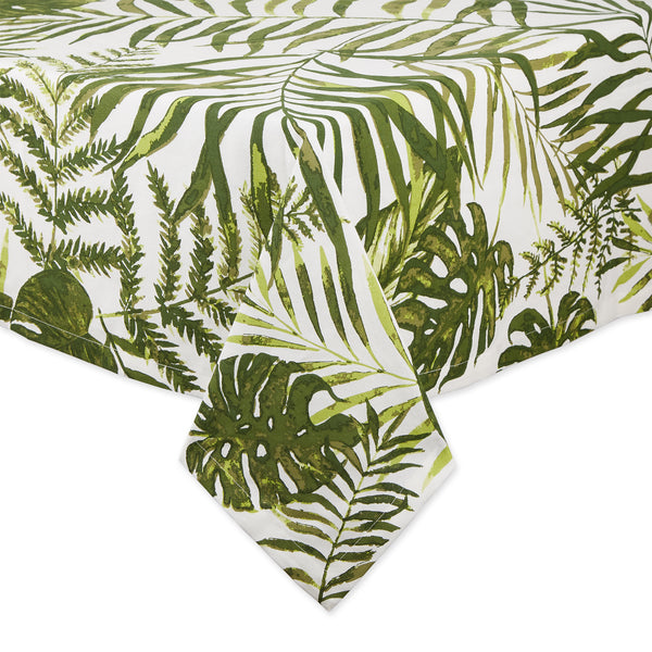 Island Palm Printed Tablecloth -  52 X 52"