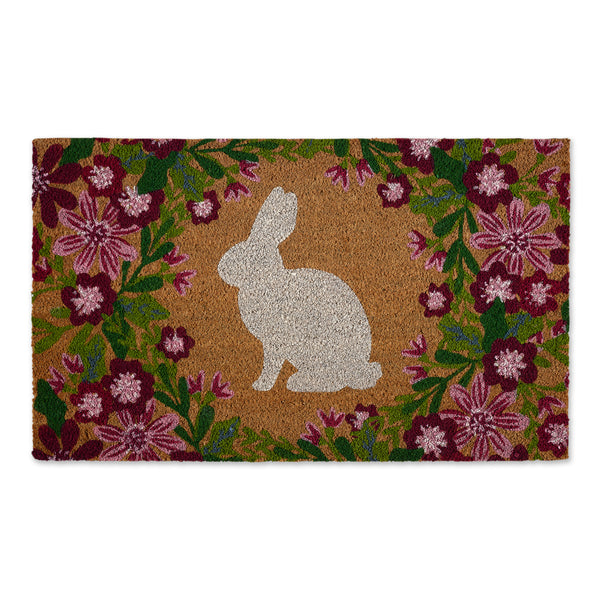 Floral Bunny Doormat
