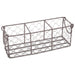 Rustic Chicken Wire Flatware Caddy with Clear Jars- Rustic Finish