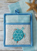 Beach Turtle Embellished Potholder Gift Set