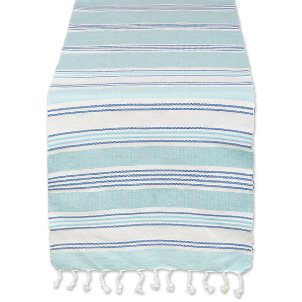 Tidal Stripe Fouta Table Runner