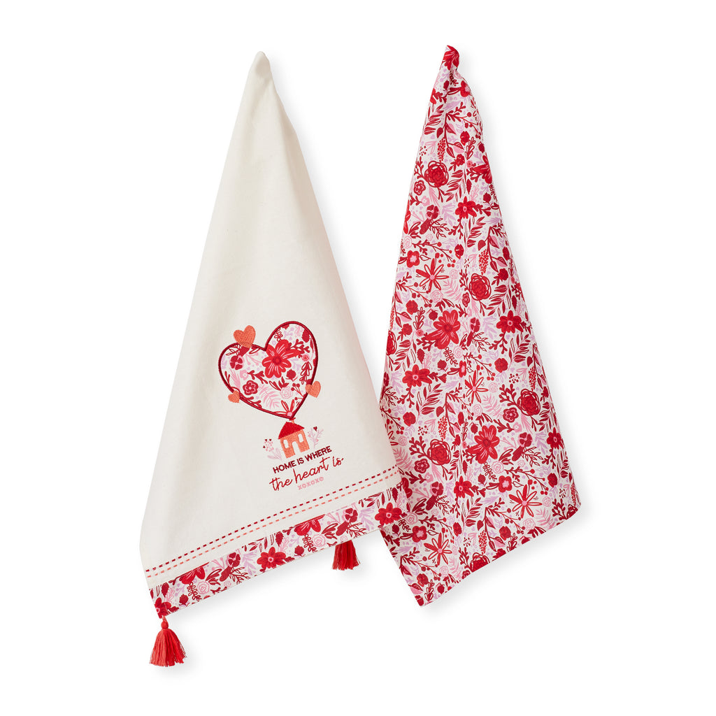 Home Is Where The Heart Is Dishtowel Set of 2