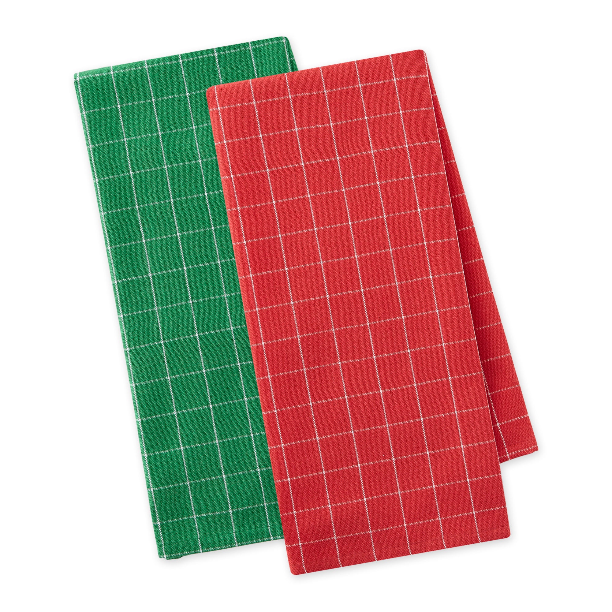 Oven Mitts Grid Red