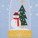 Snowglobe Friend Embellished Dishtowel