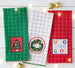 Jolly Holiday Embellished Dishtowels Mixed Dozen