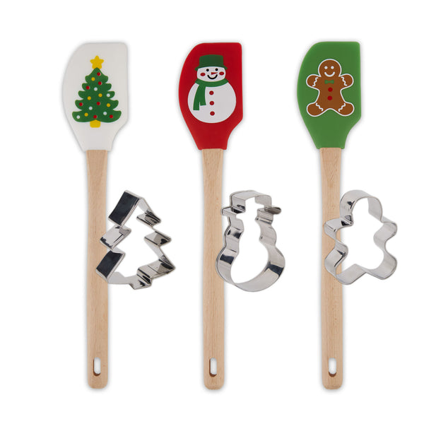 Christmas Spatula And Cookie Cutter Gift Set