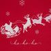 Santa's Sleigh Embellished Dishtowel