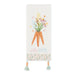 Hello Spring Carrots Embellished Dishtowel
