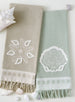 Starfish Beach Embellished Dishtowel