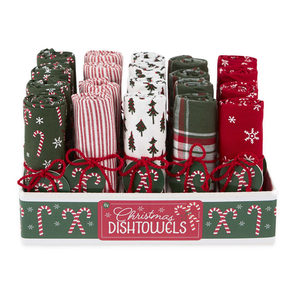DECK THE HALLS ASSORTED DISHTOWELS