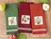 Plum Botanical Embellished Dishtowel