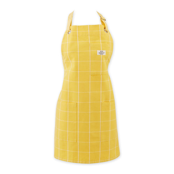 Yarrow Yellow Windowpane Apron