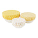 Yarrow Yellow Dish Covers Set of 3