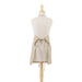 Feather Gray Windowpane Apron