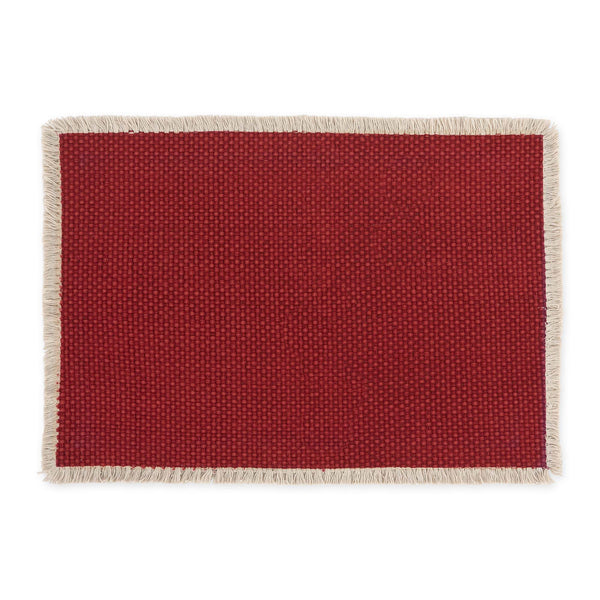 Weathered Rust Basket Fringe Placemat