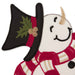 Cheerful Snowman Embellished Table Runner