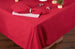 Holly Berry Slub Tablecloth - 70" Round