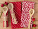 Valentine Baking Dishtowel  + Spoon Gift Set Mixed Pack