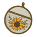 Sunflower Round Potholder Gift Set