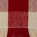 Garnet Check Fringe Table Runner - 13 X 75