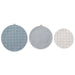 Dusty Blue Dish Covers Set of 3