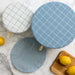 Dusty Blue Dish Covers Set of 3