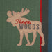 Pine Creek Moose Embellished Dishtowel