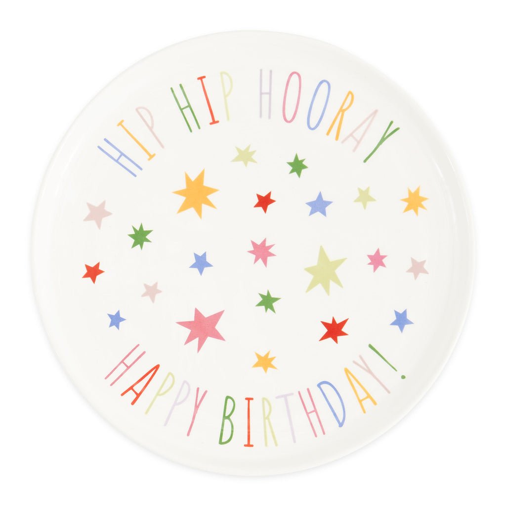 Hip Hip Hooray! Ceramic Dessert Plate