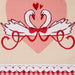 Sweet Swans Embellished Dishtowel