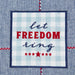 Let Freedom Ring Embellished Dishtowel