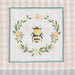 Bee Wreath Embellished Dishtowel