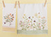 Spring Wildflowers Embellished Dishtowel