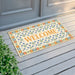 Folk Flowers Welcome Doormat