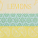 Lemon Botanical Jacquard Dishtowel