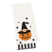 Witchy Pumpkin Embellished Dishtowel
