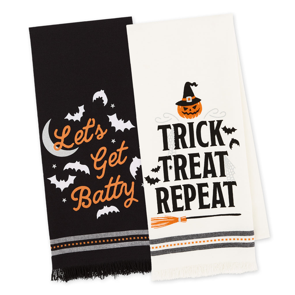 Halloween Party Printed Dishtowels Mixed Dozen