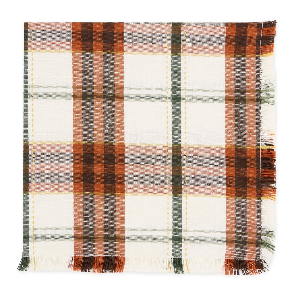 Autumn Picnic Plaid Napkin Set of 4