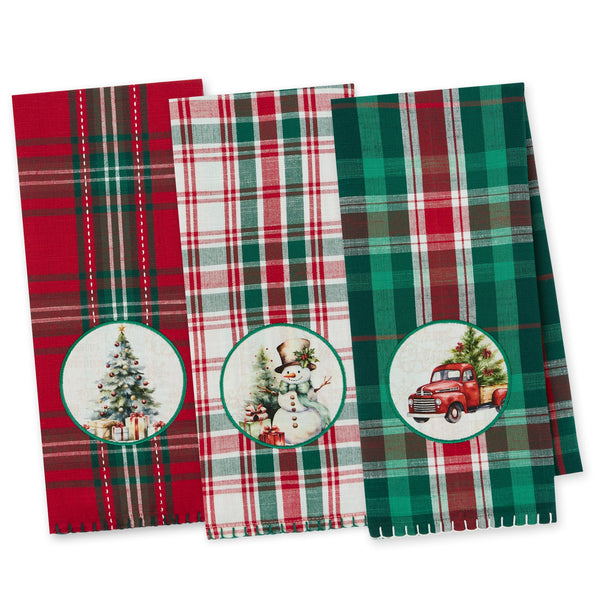 Christmas Magic Embellished Dishtowels MX DZ