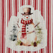 Winter Snowman Embellished Dishtowel