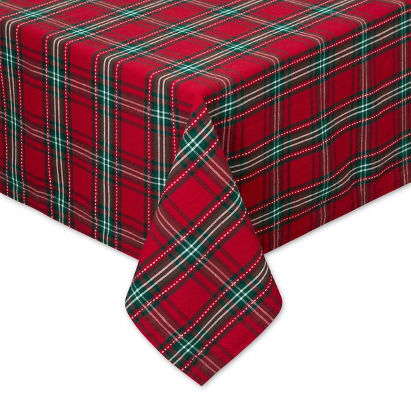 Holiday Tartan Plaid Tablecloth -  52 x 52"