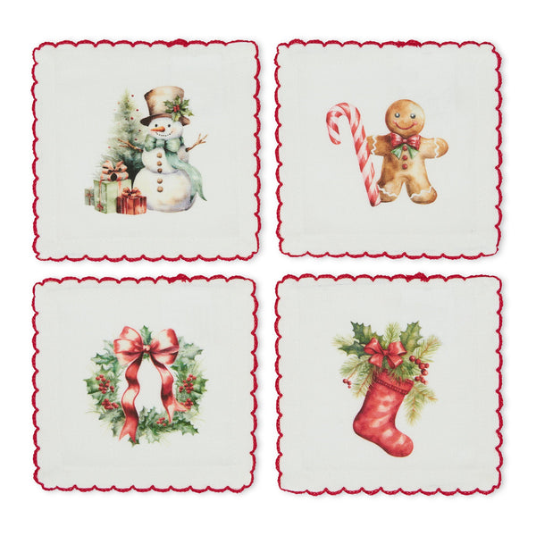 Christmas Magic Cocktail Napkin Set of 4