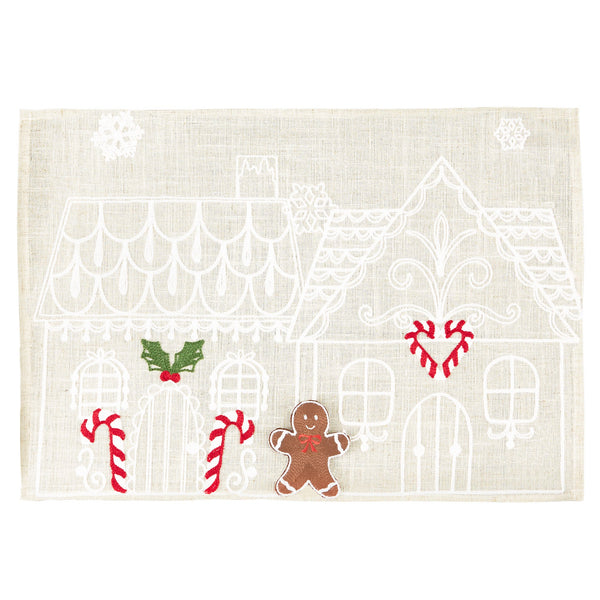 Gingerbread Town Embellished Placemat