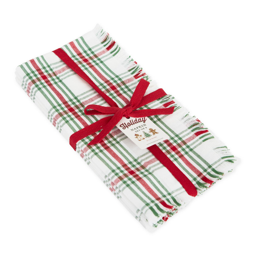 Merry & Bright Plaid Napkin Set of 4