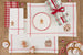 Jingle Bell Dobby Plaid Napkin Set of 4