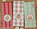 Gingerbread Houses Embellished Dishtowels Mixed Dozen