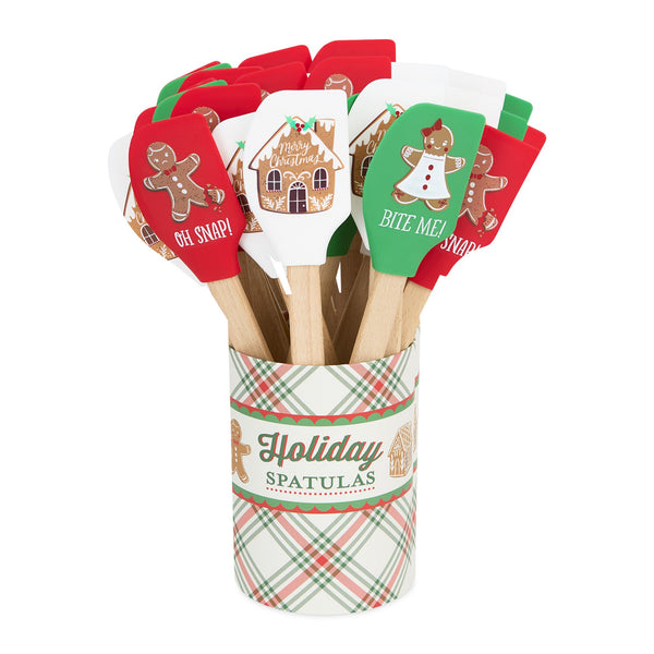 Sugar & Spice Assorted Silicone Spatula 18 PK PDQ
